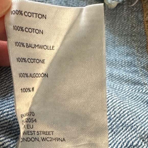 Free People Moonchild Distressed Denim Shirt Jacket Indigo Blue Small - Picture 8 of 9